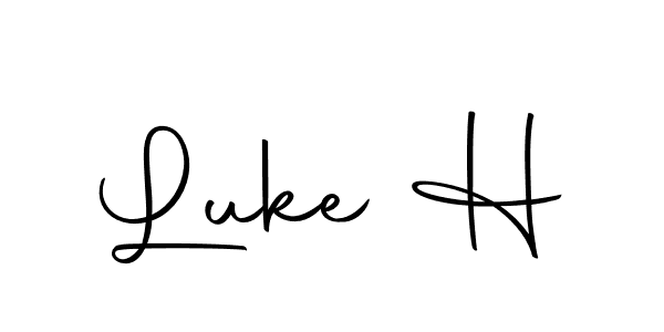 How to make Luke H name signature. Use Autography-DOLnW style for creating short signs online. This is the latest handwritten sign. Luke H signature style 10 images and pictures png