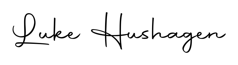 Download transparent PNG signature for name Luke Hushagen styled with Autography-DOLnW font. Ready to paste directly into PDF and Word agreements. Luke Hushagen signature style 10 images and pictures png