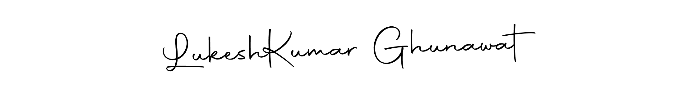 Autography-DOLnW is a professional signature style that is perfect for those who want to add a touch of class to their signature. It is also a great choice for those who want to make their signature more unique. Get Lukesh  Kumar Ghunawat name to fancy signature for free. Lukesh  Kumar Ghunawat signature style 10 images and pictures png