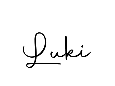 if you are searching for the best signature style for your name Luki. so please give up your signature search. here we have designed multiple signature styles  using Autography-DOLnW. Luki signature style 10 images and pictures png