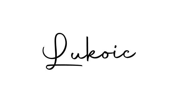 You should practise on your own different ways (Autography-DOLnW) to write your name (Lukoic) in signature. don't let someone else do it for you. Lukoic signature style 10 images and pictures png