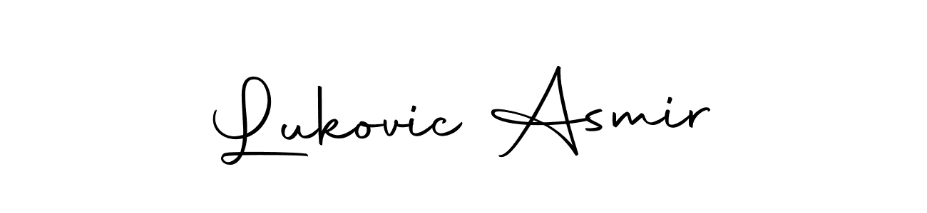 You should practise on your own different ways (Autography-DOLnW) to write your name (Lukovic Asmir) in signature. don't let someone else do it for you. Lukovic Asmir signature style 10 images and pictures png