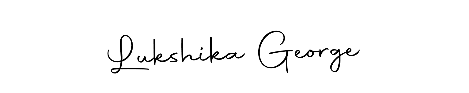 Make a short Lukshika George signature style. Manage your documents anywhere anytime using Autography-DOLnW. Create and add eSignatures, submit forms, share and send files easily. Lukshika George signature style 10 images and pictures png