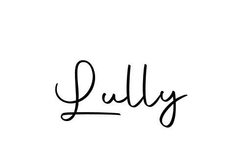 Design your own signature with our free online signature maker. With this signature software, you can create a handwritten (Autography-DOLnW) signature for name Lully. Lully signature style 10 images and pictures png