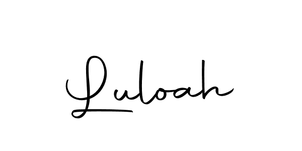 The best way (Autography-DOLnW) to make a short signature is to pick only two or three words in your name. The name Luloah include a total of six letters. For converting this name. Luloah signature style 10 images and pictures png