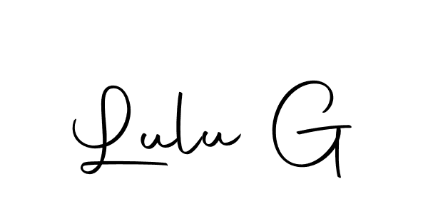It looks lik you need a new signature style for name Lulu G. Design unique handwritten (Autography-DOLnW) signature with our free signature maker in just a few clicks. Lulu G signature style 10 images and pictures png