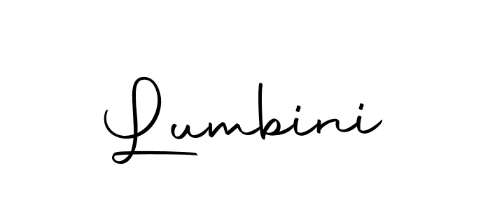 Design your own signature with our free online signature maker. With this signature software, you can create a handwritten (Autography-DOLnW) signature for name Lumbini. Lumbini signature style 10 images and pictures png