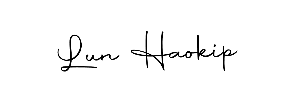 Make a beautiful signature design for name Lun Haokip. With this signature (Autography-DOLnW) style, you can create a handwritten signature for free. Lun Haokip signature style 10 images and pictures png