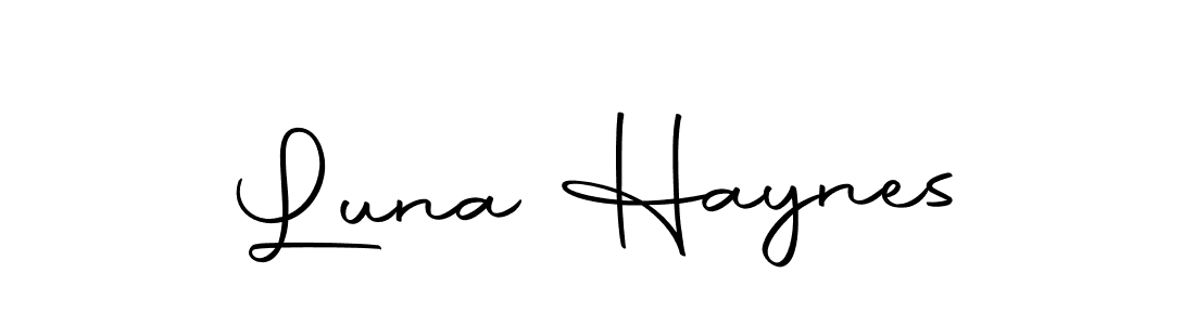 Autography-DOLnW is a professional signature style that is perfect for those who want to add a touch of class to their signature. It is also a great choice for those who want to make their signature more unique. Get Luna Haynes name to fancy signature for free. Luna Haynes signature style 10 images and pictures png