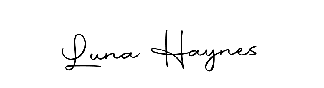 You should practise on your own different ways (Autography-DOLnW) to write your name (Luna Haynes) in signature. don't let someone else do it for you. Luna Haynes signature style 10 images and pictures png