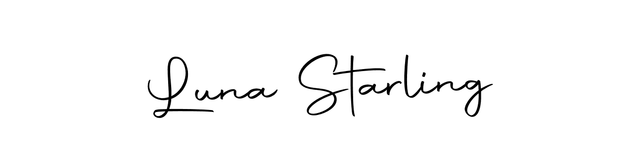 Create a beautiful signature design for name Luna Starling. With this signature (Autography-DOLnW) fonts, you can make a handwritten signature for free. Luna Starling signature style 10 images and pictures png