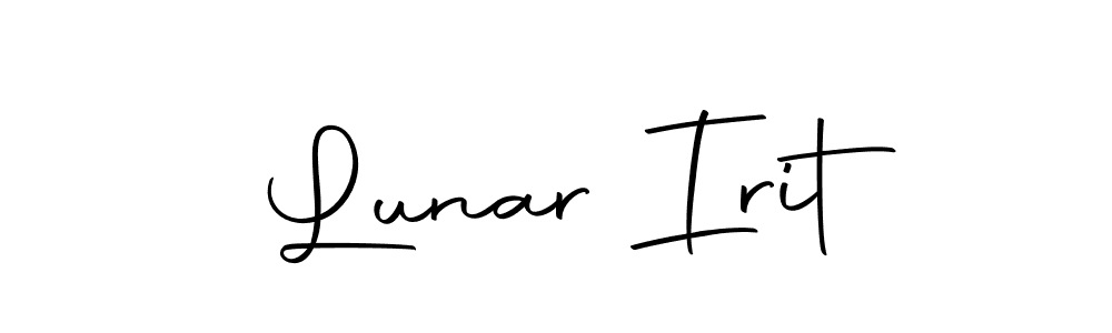 You should practise on your own different ways (Autography-DOLnW) to write your name (Lunar Irit) in signature. don't let someone else do it for you. Lunar Irit signature style 10 images and pictures png