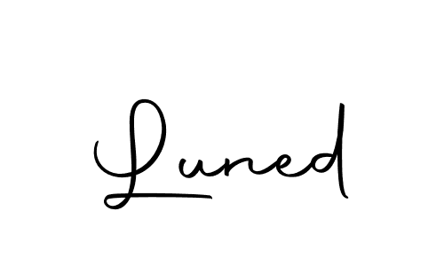 You can use this online signature creator to create a handwritten signature for the name Luned. This is the best online autograph maker. Luned signature style 10 images and pictures png