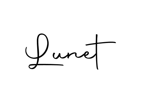 Make a beautiful signature design for name Lunet. With this signature (Autography-DOLnW) style, you can create a handwritten signature for free. Lunet signature style 10 images and pictures png