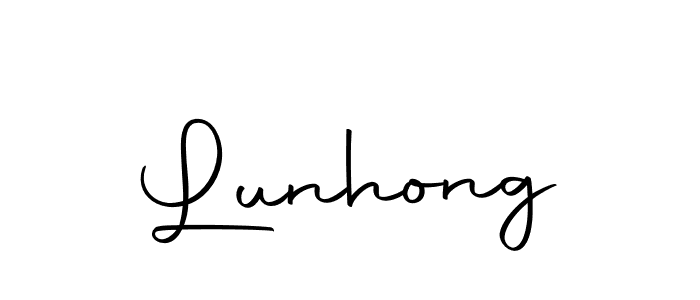 The best way (Autography-DOLnW) to make a short signature is to pick only two or three words in your name. The name Lunhong include a total of six letters. For converting this name. Lunhong signature style 10 images and pictures png