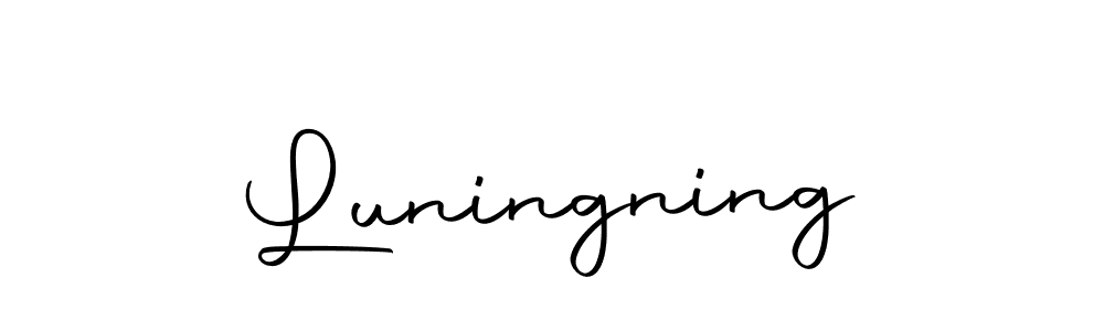 How to make Luningning signature? Autography-DOLnW is a professional autograph style. Create handwritten signature for Luningning name. Luningning signature style 10 images and pictures png