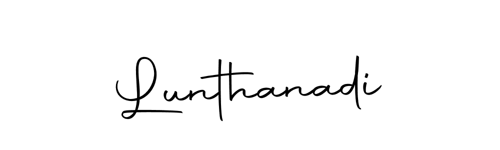 Design your own signature with our free online signature maker. With this signature software, you can create a handwritten (Autography-DOLnW) signature for name Lunthanadi. Lunthanadi signature style 10 images and pictures png