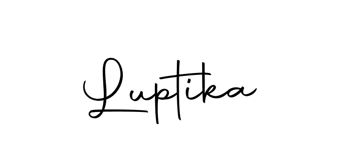 How to make Luptika name signature. Use Autography-DOLnW style for creating short signs online. This is the latest handwritten sign. Luptika signature style 10 images and pictures png