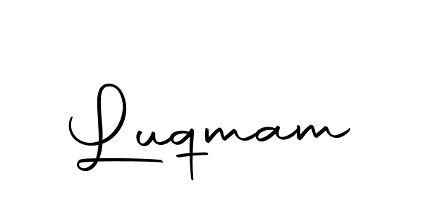 Design your own signature with our free online signature maker. With this signature software, you can create a handwritten (Autography-DOLnW) signature for name Luqmam. Luqmam signature style 10 images and pictures png