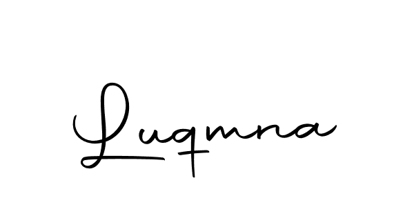 How to make Luqmna signature? Autography-DOLnW is a professional autograph style. Create handwritten signature for Luqmna name. Luqmna signature style 10 images and pictures png