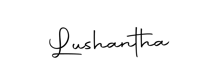 How to make Lushantha signature? Autography-DOLnW is a professional autograph style. Create handwritten signature for Lushantha name. Lushantha signature style 10 images and pictures png