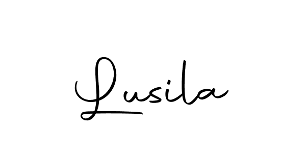 Make a beautiful signature design for name Lusila. With this signature (Autography-DOLnW) style, you can create a handwritten signature for free. Lusila signature style 10 images and pictures png