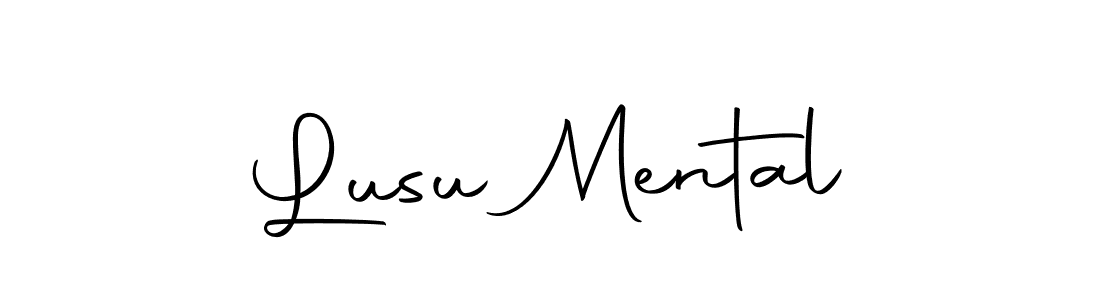 Also we have Lusu Mental name is the best signature style. Create professional handwritten signature collection using Autography-DOLnW autograph style. Lusu Mental signature style 10 images and pictures png