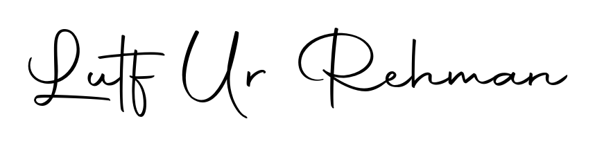 Try this chic Lutf Ur Rehman handwritten sign style. Using Autography-DOLnW font elements, it gives your name a sleek, memorable identity. Lutf Ur Rehman signature style 10 images and pictures png