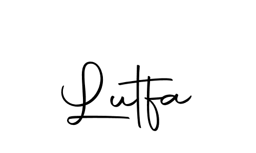 You should practise on your own different ways (Autography-DOLnW) to write your name (Lutfa) in signature. don't let someone else do it for you. Lutfa signature style 10 images and pictures png