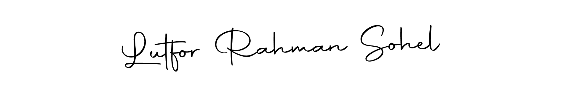 Make a beautiful signature design for name Lutfor Rahman Sohel. With this signature (Autography-DOLnW) style, you can create a handwritten signature for free. Lutfor Rahman Sohel signature style 10 images and pictures png