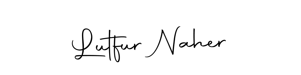 Make a beautiful signature design for name Lutfur Naher. With this signature (Autography-DOLnW) style, you can create a handwritten signature for free. Lutfur Naher signature style 10 images and pictures png