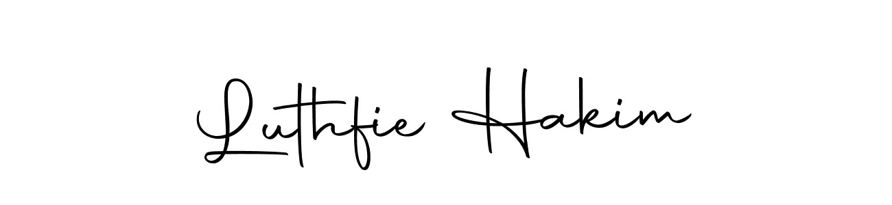 Make a beautiful signature design for name Luthfie Hakim. Use this online signature maker to create a handwritten signature for free. Luthfie Hakim signature style 10 images and pictures png