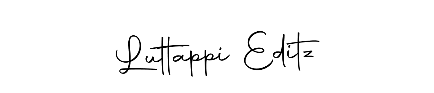 Check out images of Autograph of Luttappi Editz name. Actor Luttappi Editz Signature Style. Autography-DOLnW is a professional sign style online. Luttappi Editz signature style 10 images and pictures png