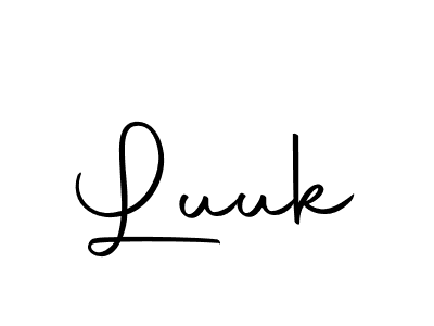 Similarly Autography-DOLnW is the best handwritten signature design. Signature creator online .You can use it as an online autograph creator for name Luuk. Luuk signature style 10 images and pictures png