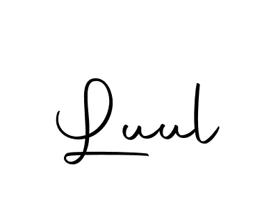 Create a beautiful signature design for name Luul. With this signature (Autography-DOLnW) fonts, you can make a handwritten signature for free. Luul signature style 10 images and pictures png