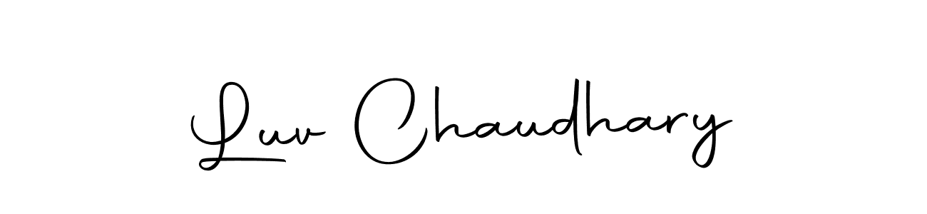 Luv Chaudhary stylish signature style. Best Handwritten Sign (Autography-DOLnW) for my name. Handwritten Signature Collection Ideas for my name Luv Chaudhary. Luv Chaudhary signature style 10 images and pictures png