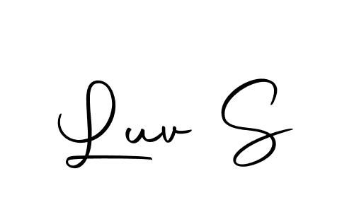 Luv S stylish signature style. Best Handwritten Sign (Autography-DOLnW) for my name. Handwritten Signature Collection Ideas for my name Luv S. Luv S signature style 10 images and pictures png
