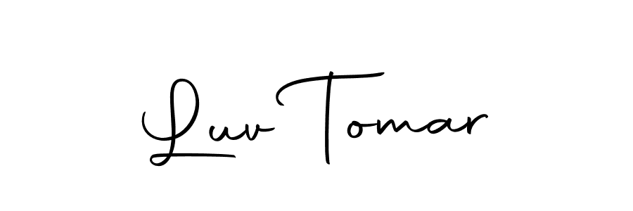 Luv Tomar stylish signature style. Best Handwritten Sign (Autography-DOLnW) for my name. Handwritten Signature Collection Ideas for my name Luv Tomar. Luv Tomar signature style 10 images and pictures png