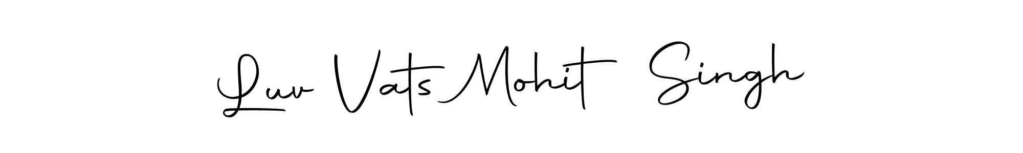 Also You can easily find your signature by using the search form. We will create Luv Vats Mohit Singh name handwritten signature images for you free of cost using Autography-DOLnW sign style. Luv Vats Mohit Singh signature style 10 images and pictures png