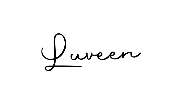 The best way (Autography-DOLnW) to make a short signature is to pick only two or three words in your name. The name Luveen include a total of six letters. For converting this name. Luveen signature style 10 images and pictures png