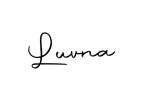 Design your own signature with our free online signature maker. With this signature software, you can create a handwritten (Autography-DOLnW) signature for name Luvna. Luvna signature style 10 images and pictures png