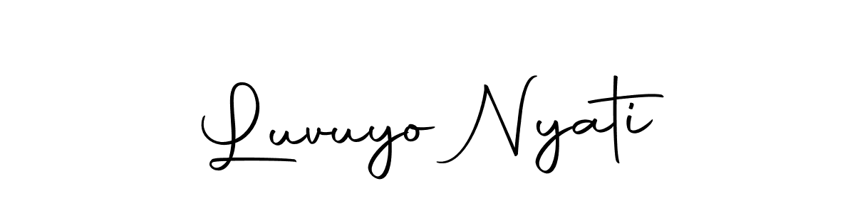 How to make Luvuyo Nyati signature? Autography-DOLnW is a professional autograph style. Create handwritten signature for Luvuyo Nyati name. Luvuyo Nyati signature style 10 images and pictures png