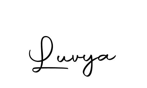 Design your own signature with our free online signature maker. With this signature software, you can create a handwritten (Autography-DOLnW) signature for name Luvya. Luvya signature style 10 images and pictures png