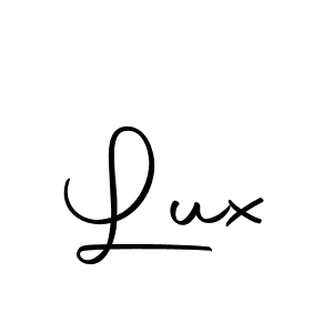 Use a signature maker to create a handwritten signature online. With this signature software, you can design (Autography-DOLnW) your own signature for name Lux. Lux signature style 10 images and pictures png