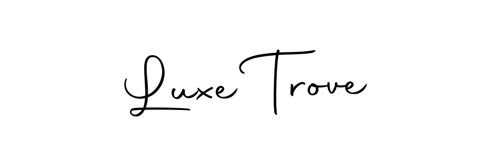 Make a beautiful signature design for name Luxe Trove. Use this online signature maker to create a handwritten signature for free. Luxe Trove signature style 10 images and pictures png