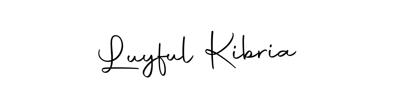 Similarly Autography-DOLnW is the best handwritten signature design. Signature creator online .You can use it as an online autograph creator for name Luyful Kibria. Luyful Kibria signature style 10 images and pictures png