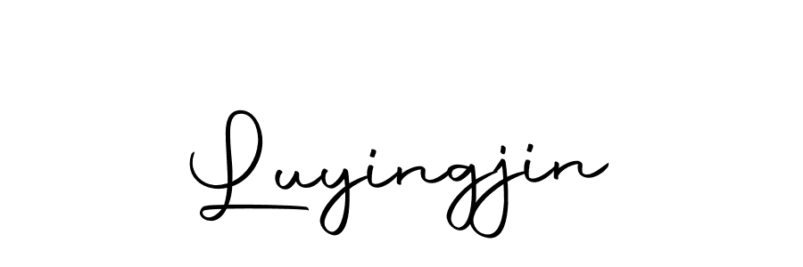 How to make Luyingjin name signature. Use Autography-DOLnW style for creating short signs online. This is the latest handwritten sign. Luyingjin signature style 10 images and pictures png