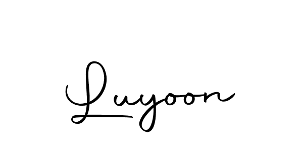 How to make Luyoon signature? Autography-DOLnW is a professional autograph style. Create handwritten signature for Luyoon name. Luyoon signature style 10 images and pictures png