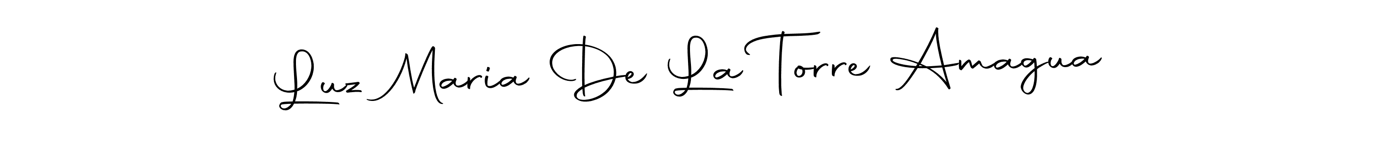 Also we have Luz Maria De La Torre Amagua name is the best signature style. Create professional handwritten signature collection using Autography-DOLnW autograph style. Luz Maria De La Torre Amagua signature style 10 images and pictures png