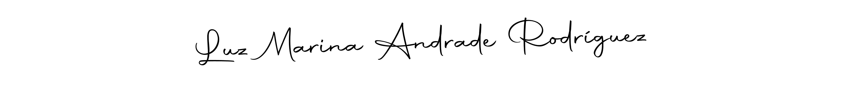 if you are searching for the best signature style for your name Luz Marina Andrade Rodríguez. so please give up your signature search. here we have designed multiple signature styles  using Autography-DOLnW. Luz Marina Andrade Rodríguez signature style 10 images and pictures png